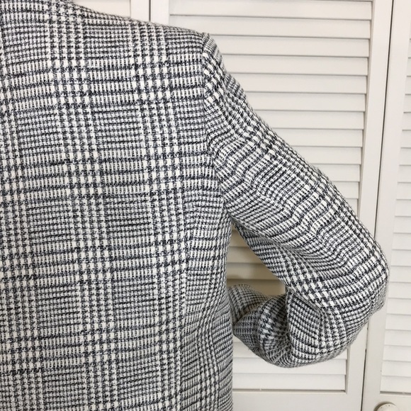 Club Monaco Wool Blend Glen Plaid Blazer Size 8 - Picture 12 of 15